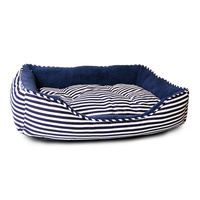 Medium Sailar Blue Stripe Dog Bed
