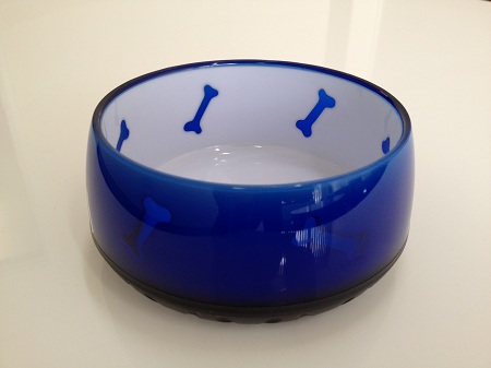 Dogue Glossy Dog Bowl Blue Small