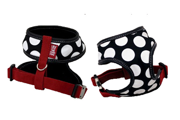 Black Polka Dot Harness - Medium