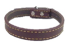 Dog Leather Collar Country Collection Brown