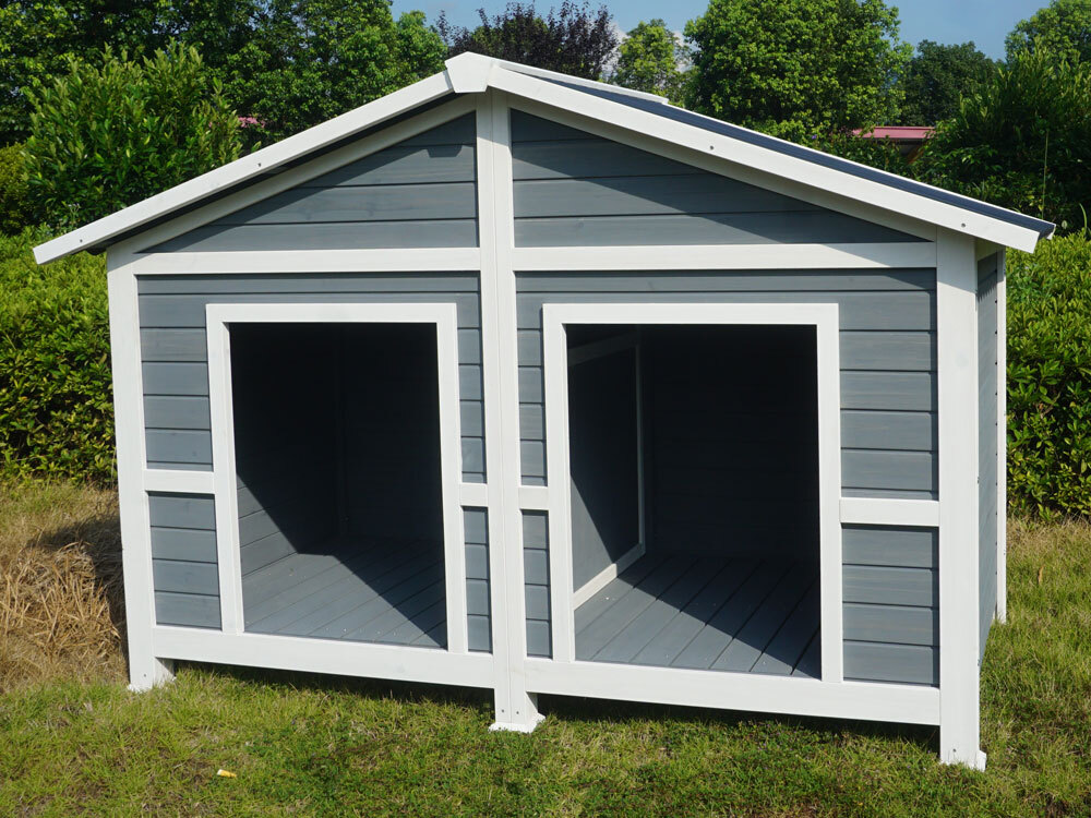 Double Dog Kennel Deluxe Duplex Perfect Deplex For Two Dogs