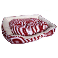 Large Sailar Red Stripe Dog Bed