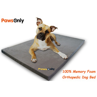Medium Brown Comfort Orthopedic Memory Foam Dog Bed