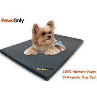 Small Grey Comfort Orthopedic Memory Foam Dog Bed