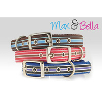 Max & Bella Street Stripe Dog Collar