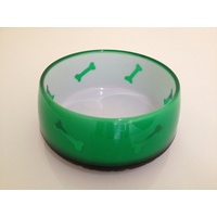 Dogue Glossy Dog Bowl Green Medium