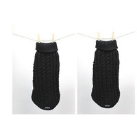 Black Knit Dog Jumper Small