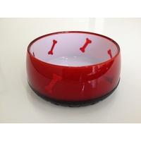Dogue Glossy Dog Bowl Red Small