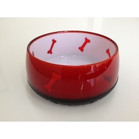 Dogue Glossy Dog Bowl Red Small