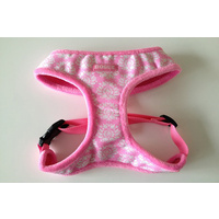 Dogue Canvass Pink Fluer Harness