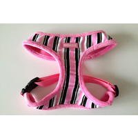 Dogue Canvass Pink Stripes Harness
